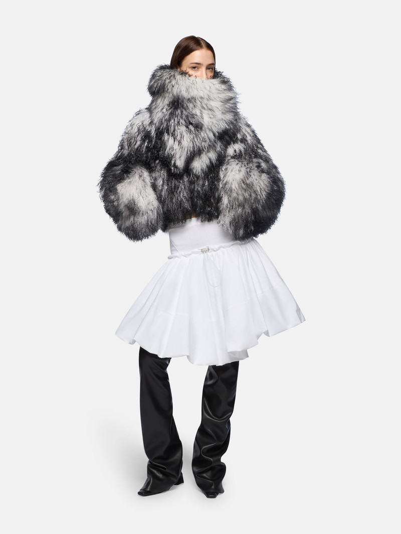 THE ATTICO WHITE AND BLACK BOMBER outlook