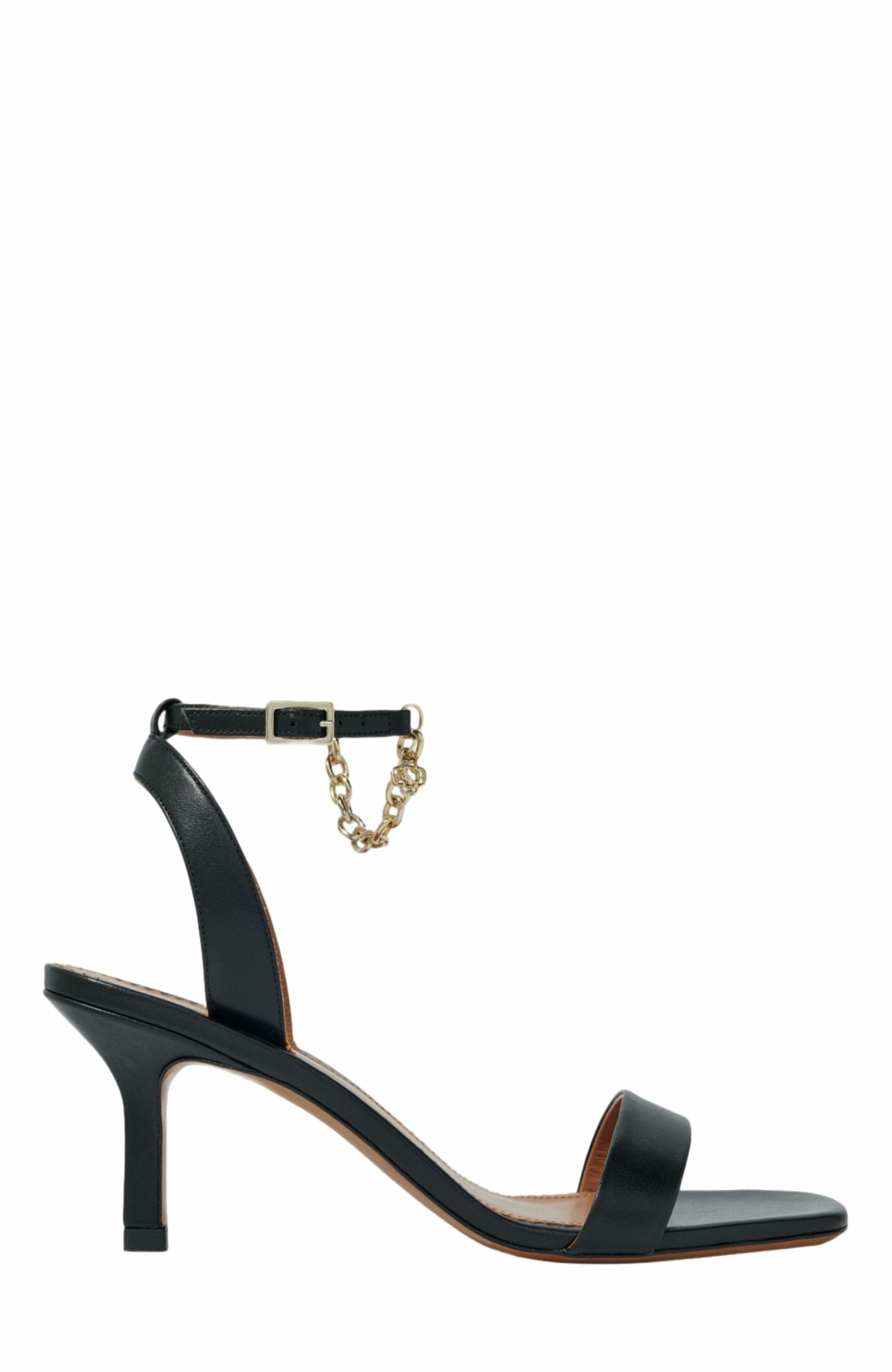 maje Leather sandals with heels in Black at Nordstrom - 1