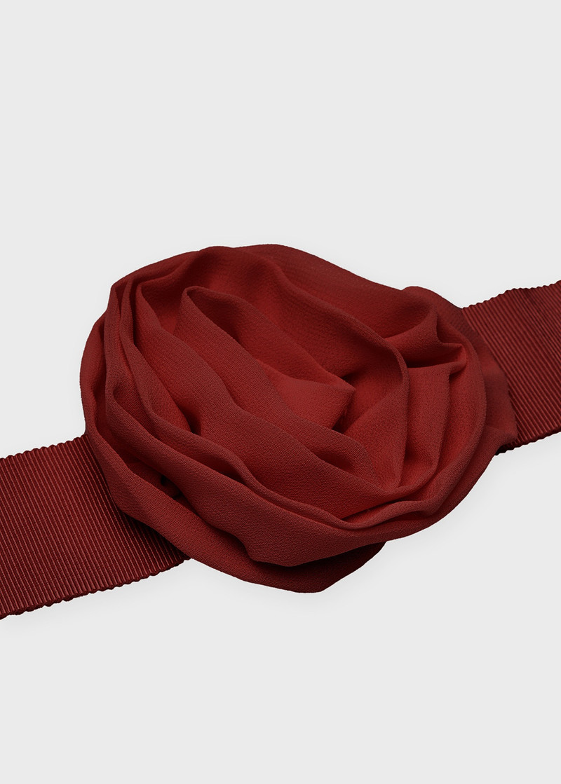 CHOKER WITH SATIN ROSE 3