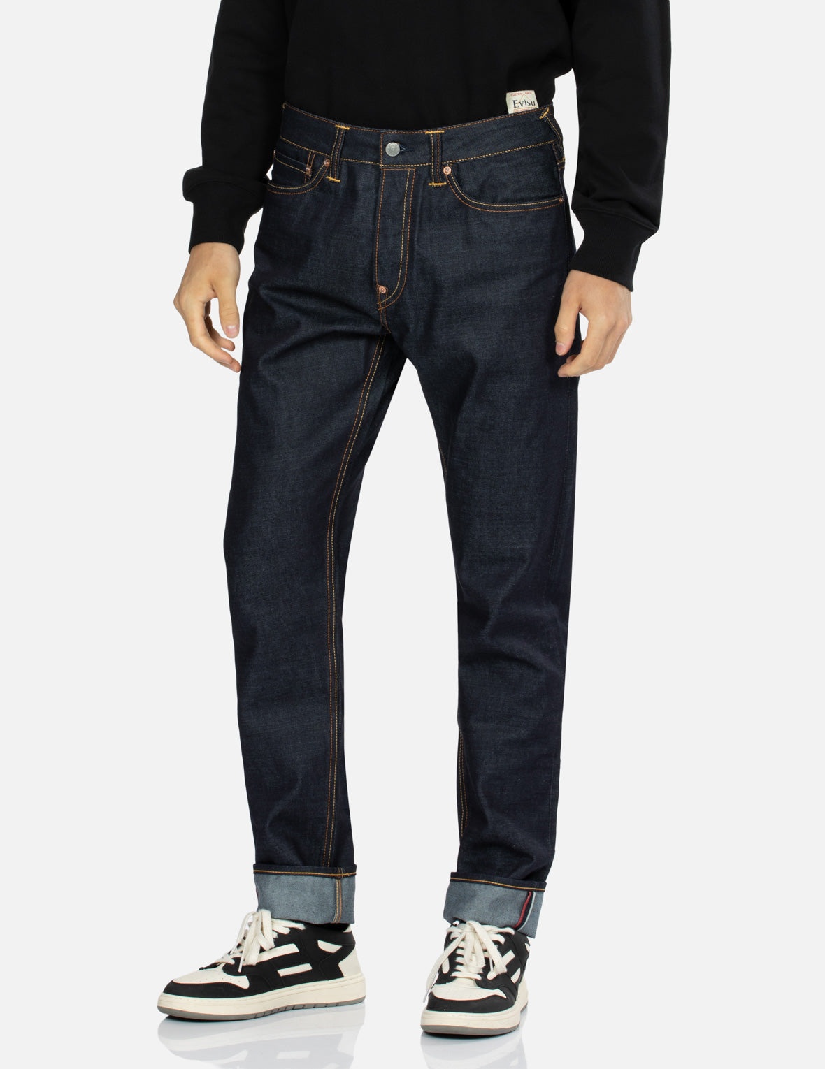 Kumadori Daruma Daicock Embroidery Carrot Fit Denim Jeans #2017 - 8