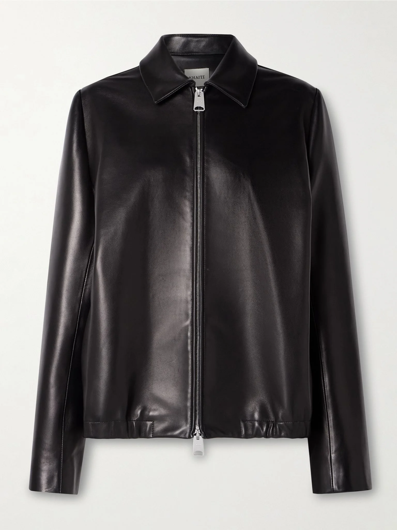 Jackson oversized leather bomber jacket Black - 1