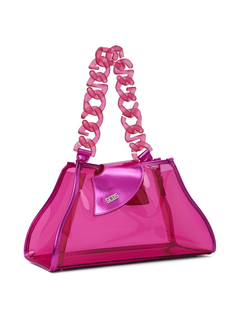 GCDS Pink Medium Comma Bag outlook