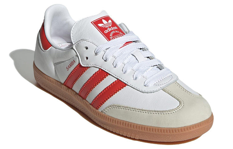 (WMNS) adidas Samba OG 'White Solar Red Gum' IF6513 - 4
