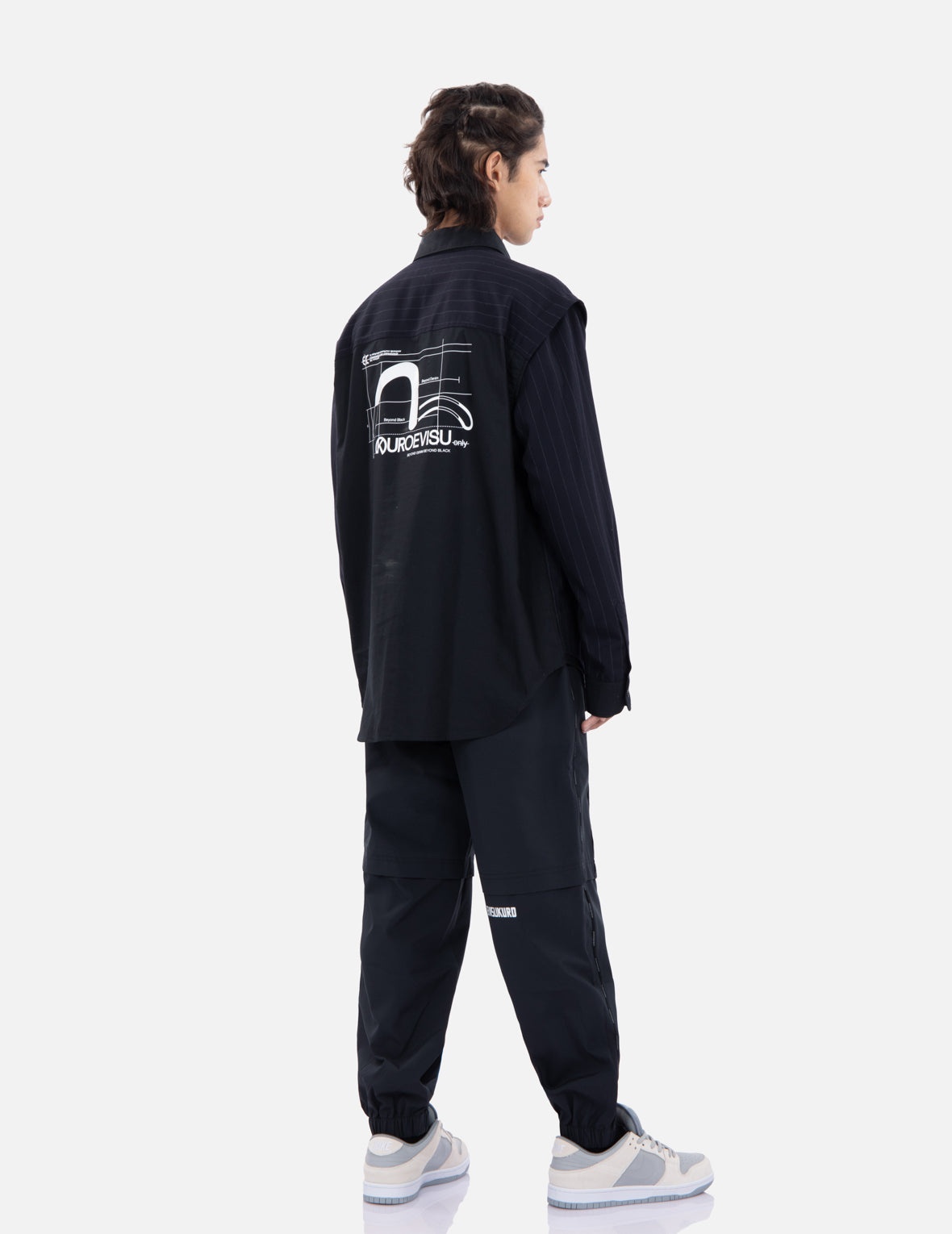 Seagull Print Contrasted Panel Shirt - 3