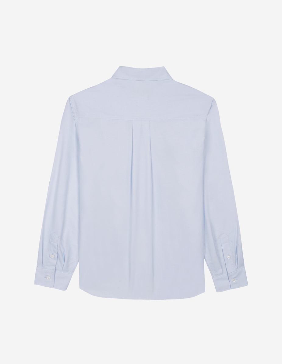 BUTTON-DOWN CLASSIC SHIRT WITH INSTITUTIONAL FOX HEAD PATCH IN OXFORD - 2