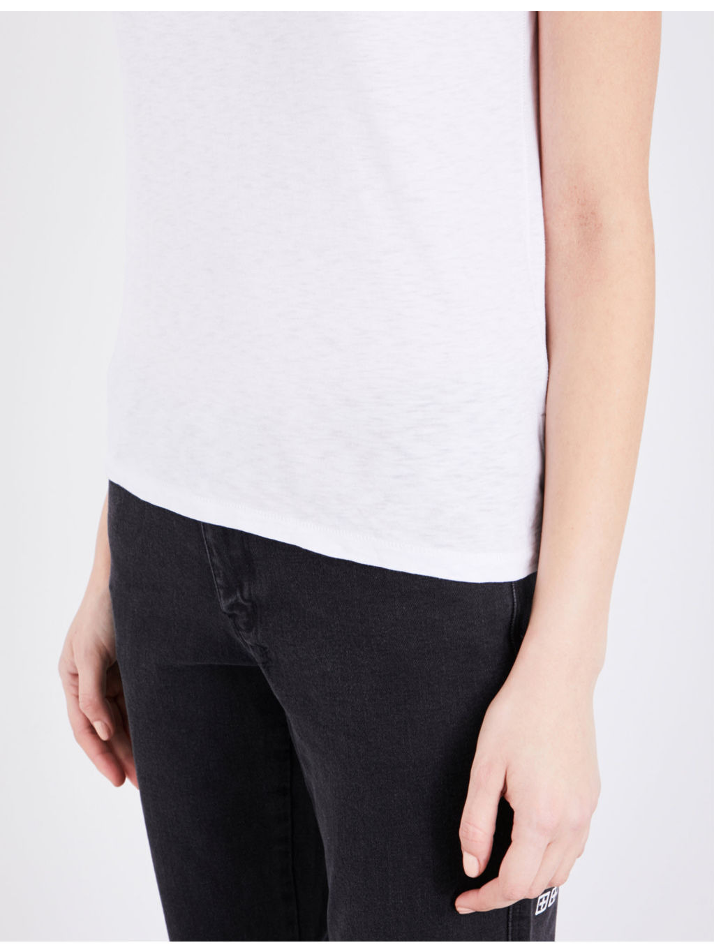 Round neck cotton-jersey T-shirt - 7