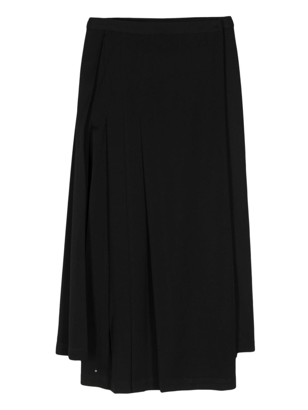 asymmetric wool skirt - 2