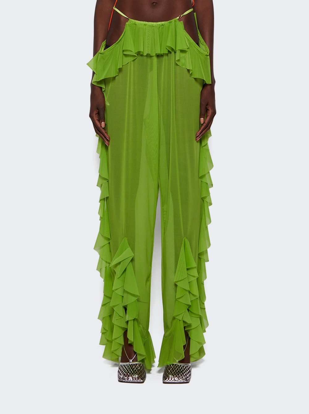 Mermaid Ruffled Pant Pistachio - 3