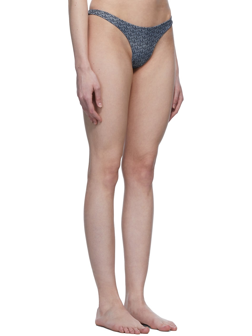 Navy Thin Bikini Bottoms - 2