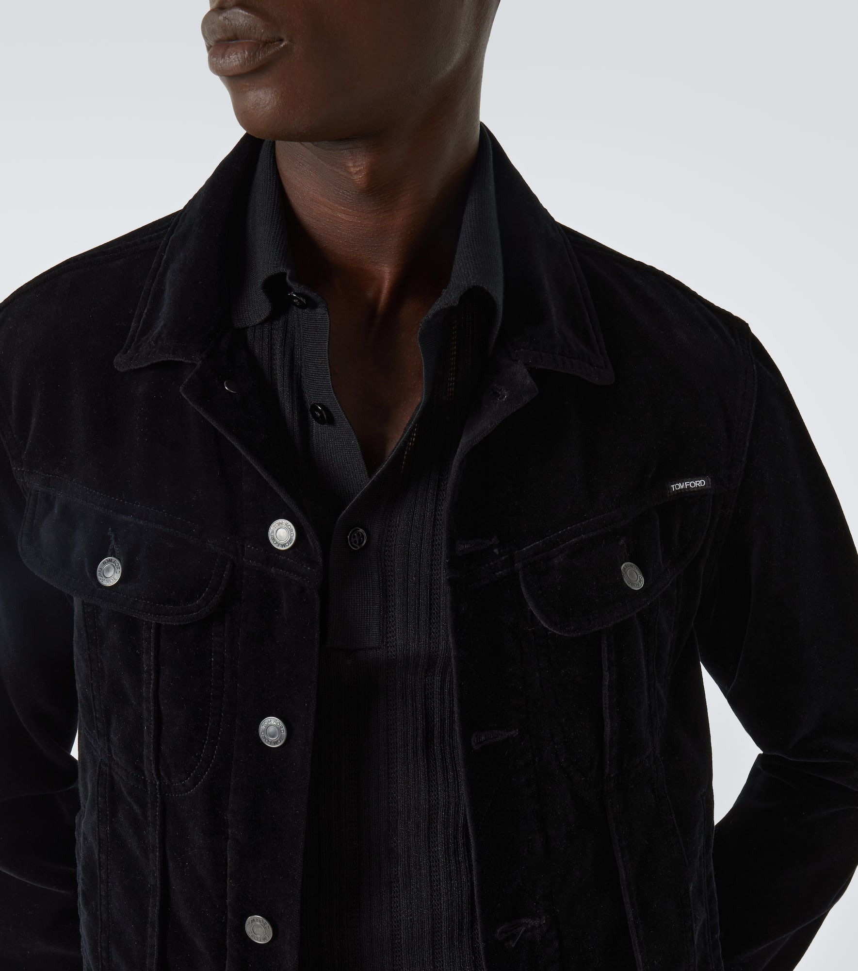 Cotton and silk polo shirt - 5