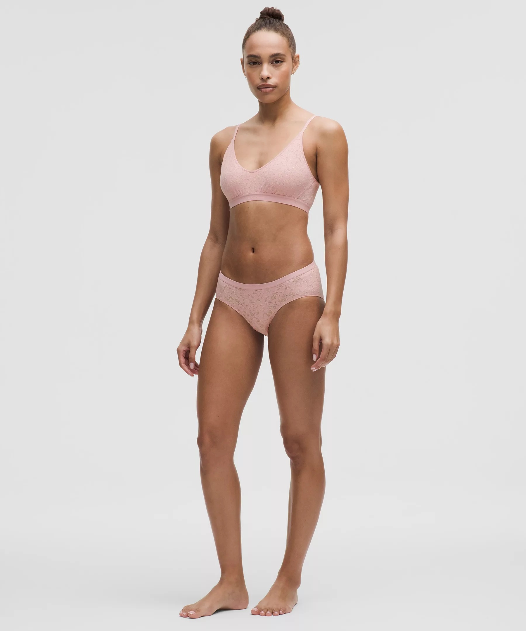 Lace Low-Rise Logo Hipster Underwear - 3