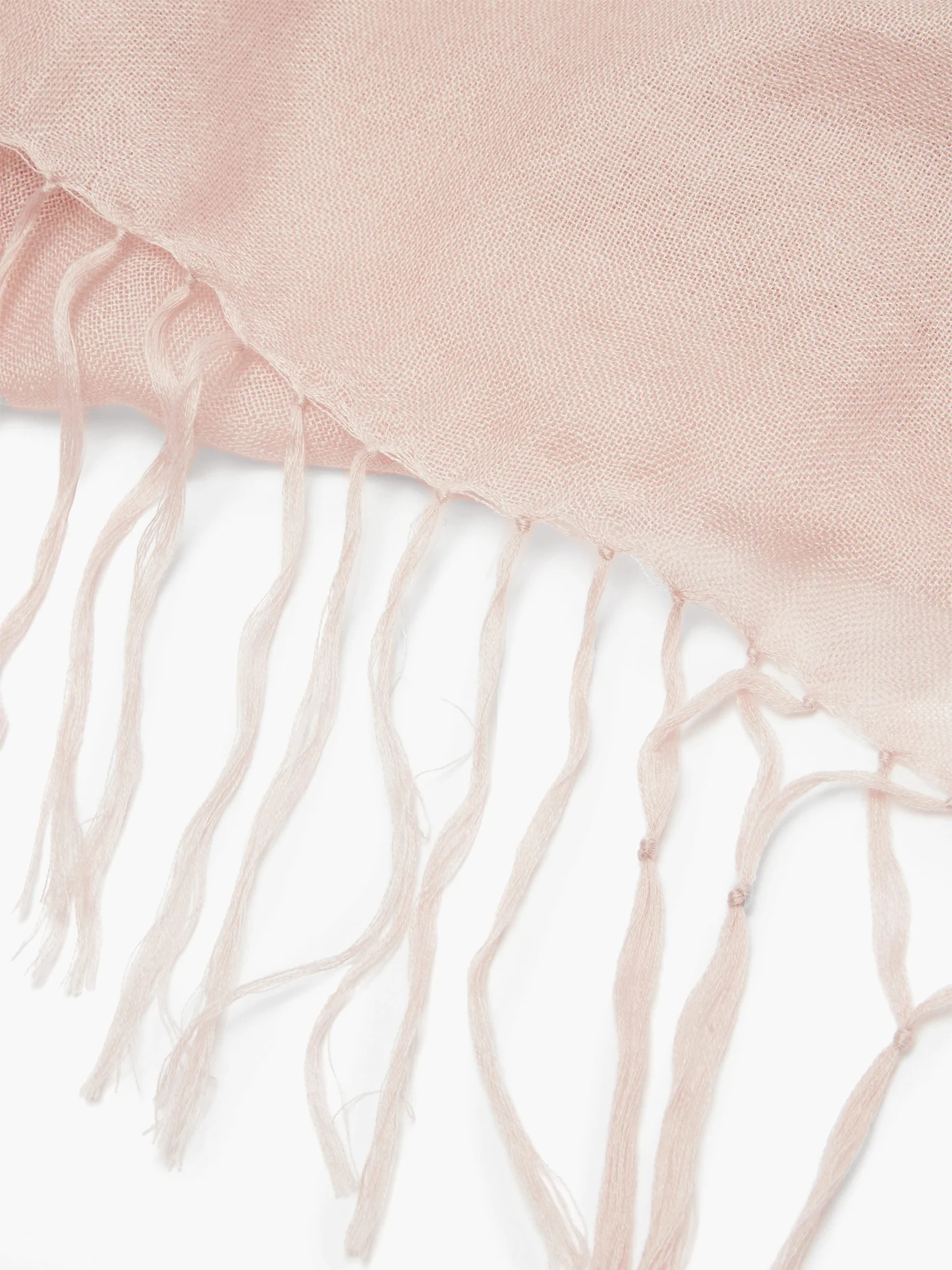 Lightweight tasselled cashmere-blend scarf - 2