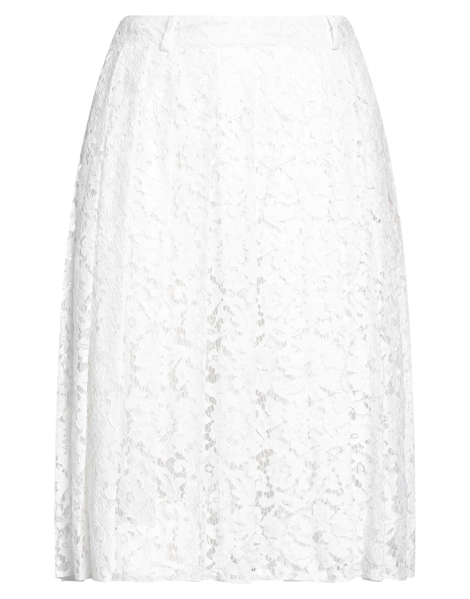 White Women's Midi Skirt - 1