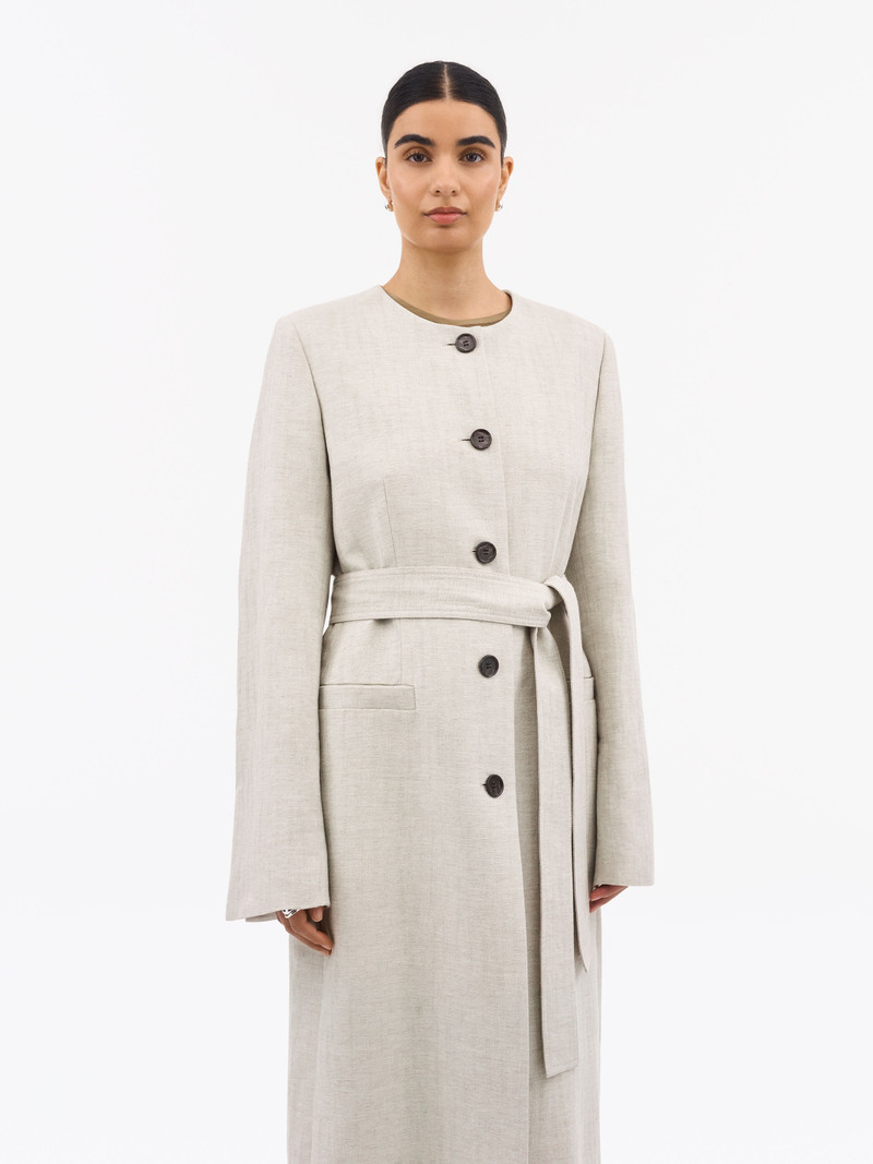 Alarias Cotton Linen Coat 4