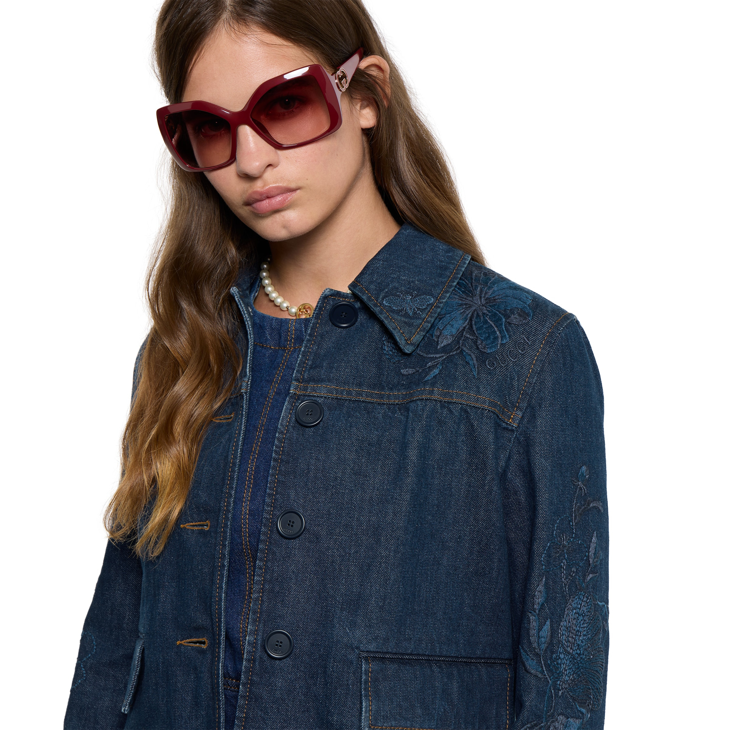 Denim jacket with embroidery - 3