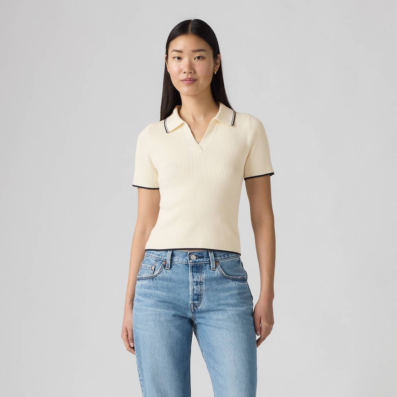 FAITH POLO SWEATER - 1
