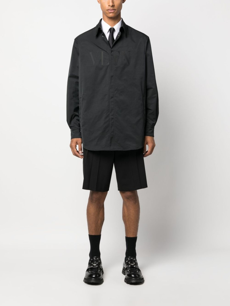Valentino VLTN-patch concealed placket shirt outlook