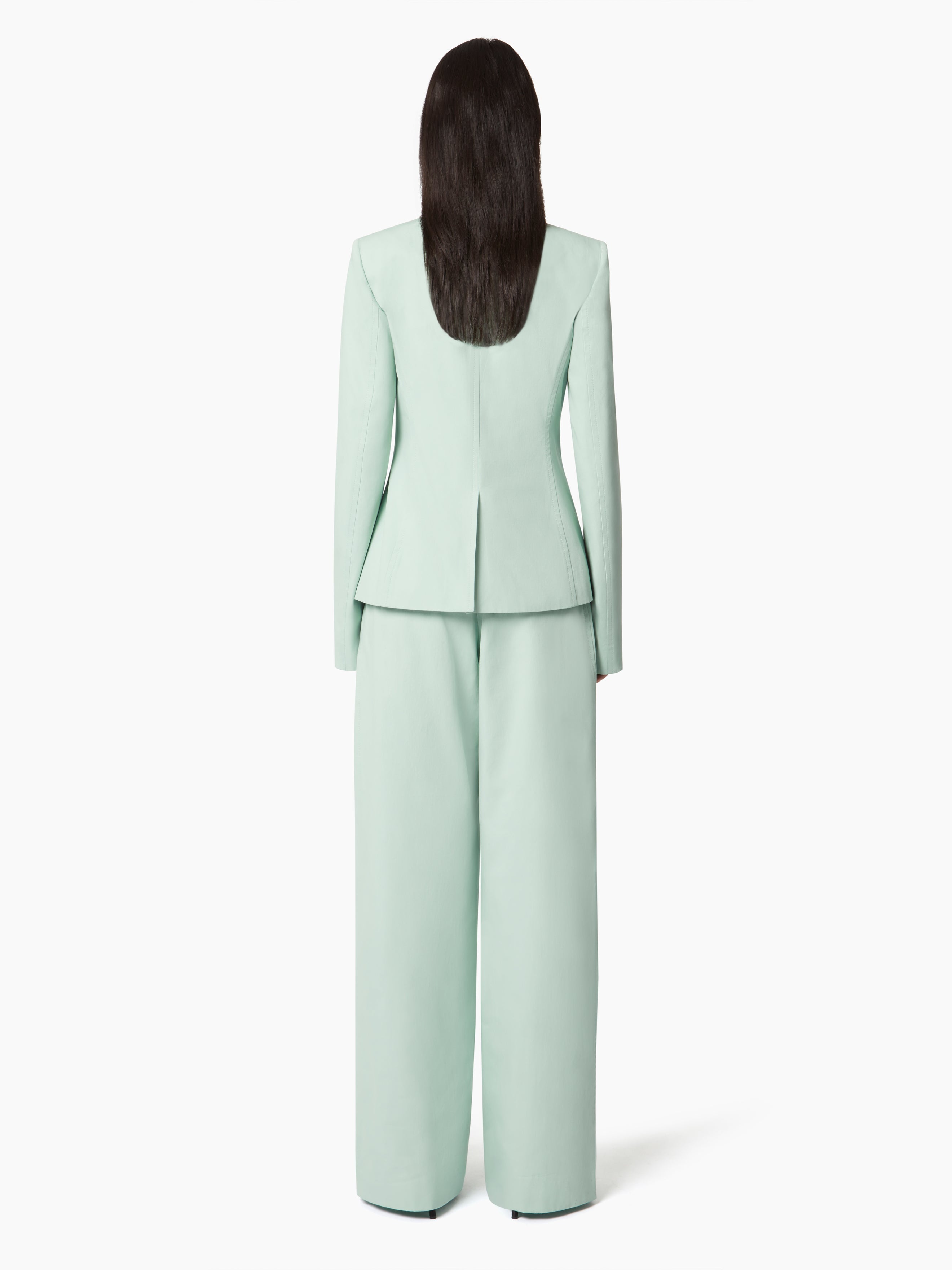 PLEATED WIDE-LEG PANTS - 4