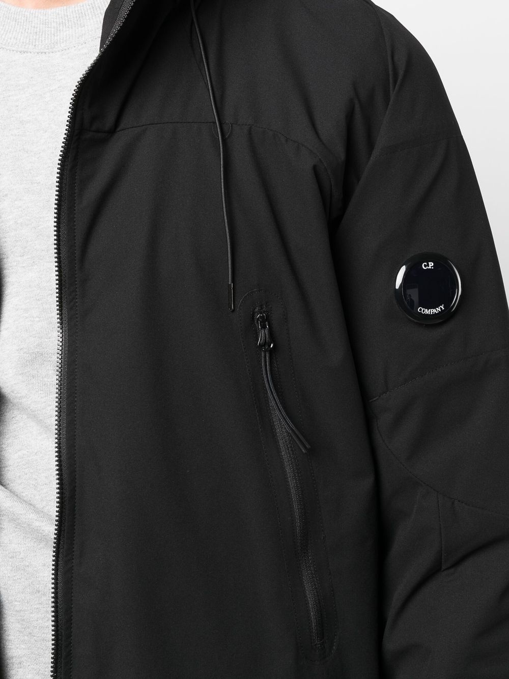 Lens-detail zip-up jacket - 5