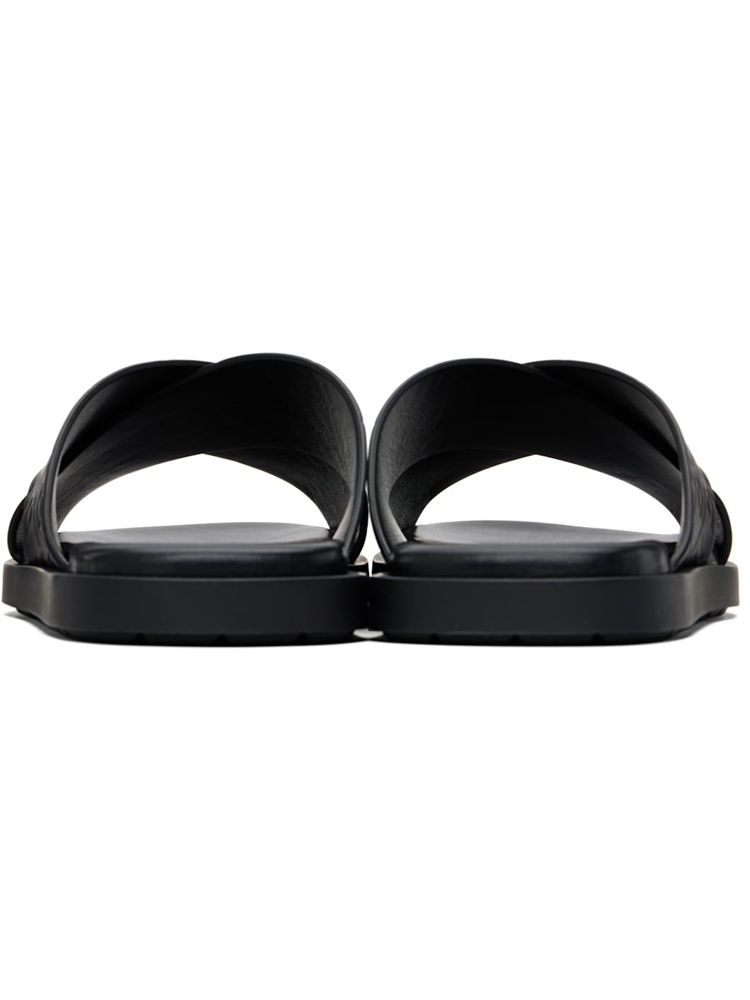 Black Monogram Sandals - 2
