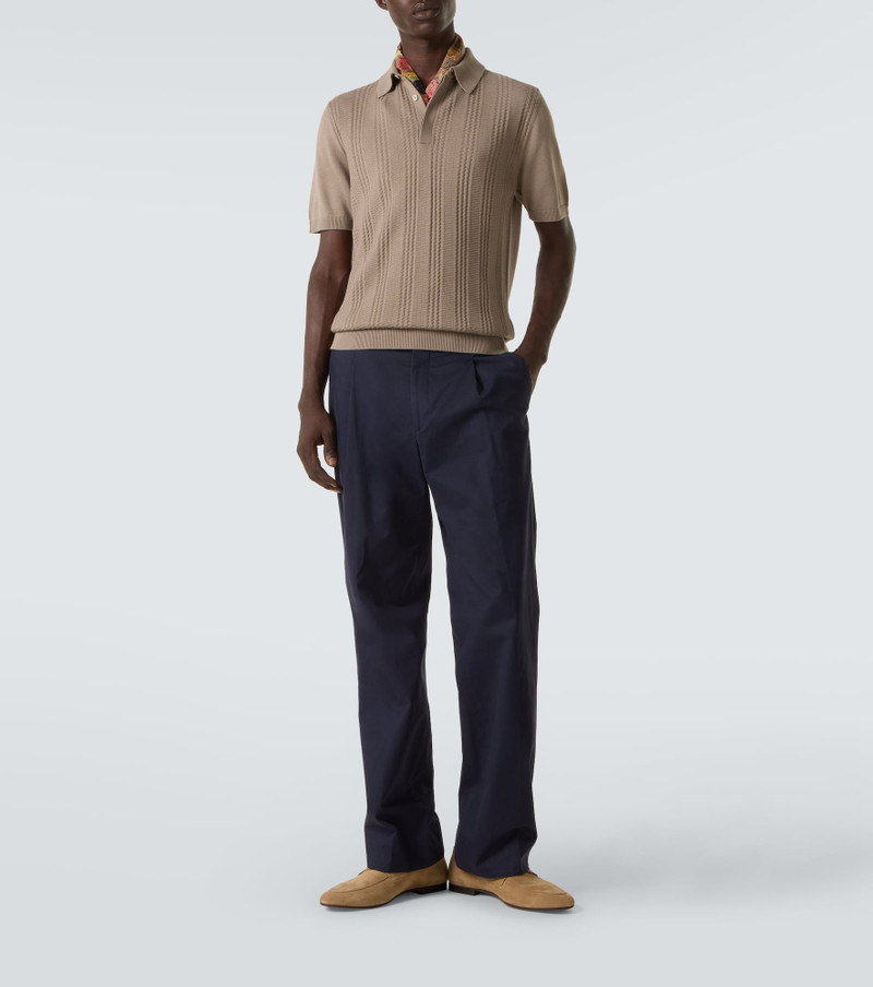 Canali Cotton-blend polo shirt outlook