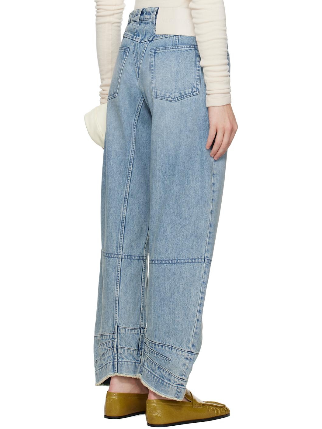 Blue Darted Jeans - 3