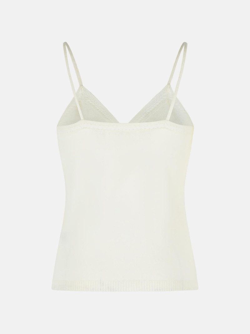 LISA YANG 'NALA' CREAM CASHMERE TANK TOP outlook