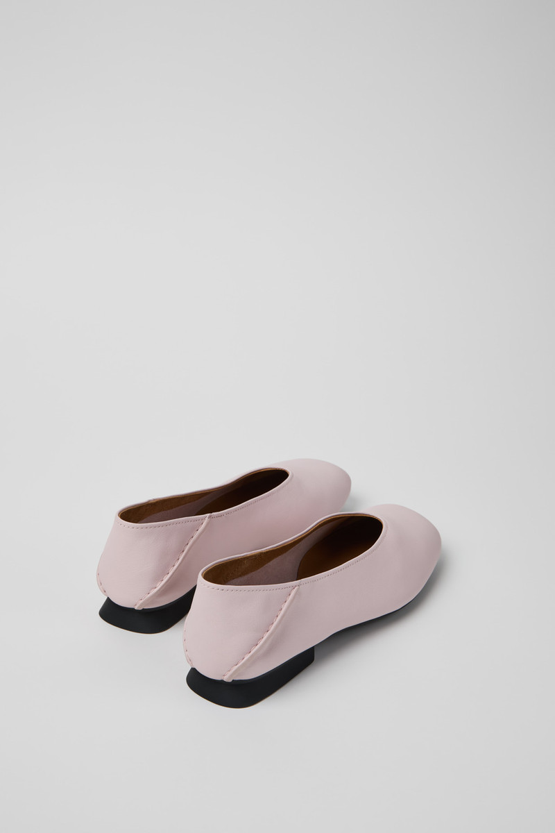 CAMPERLAB Pink Leather Ballerinas for Women. outlook