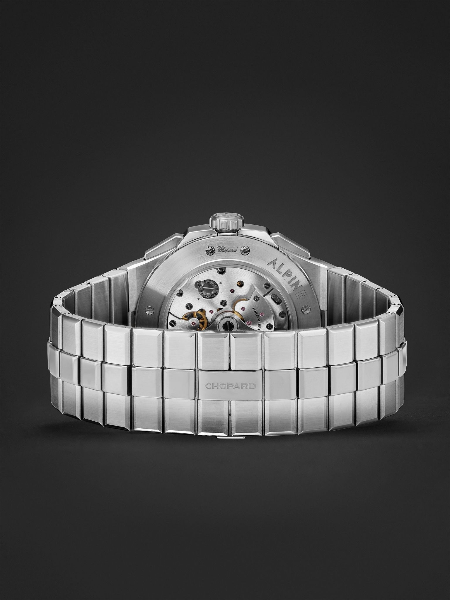Alpine Eagle XL Chrono Automatic 44mm Lucent Steel Watch, Ref. No. 298609-3002 Black - 7