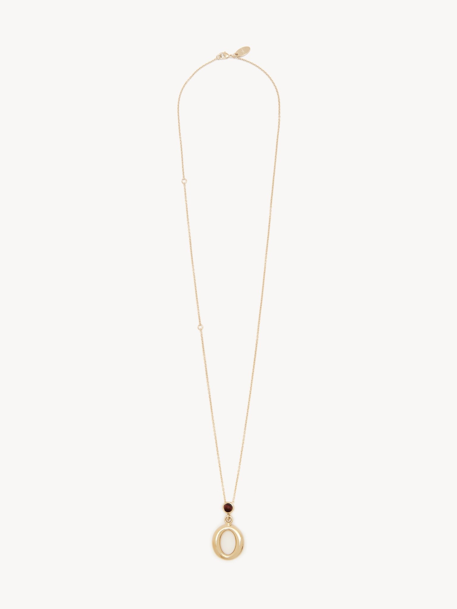 ALPHABET NECKLACE WITH PENDANT O - 1