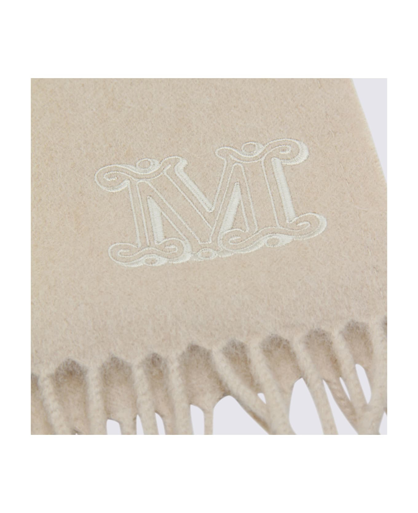 Cream Wool Wkclara Scarf - 2