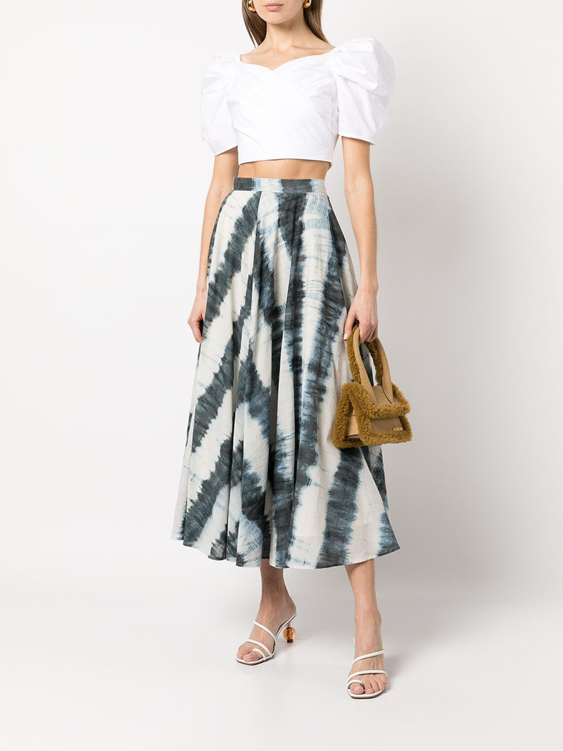 Cara Cara Sara wrap-style cropped top outlook