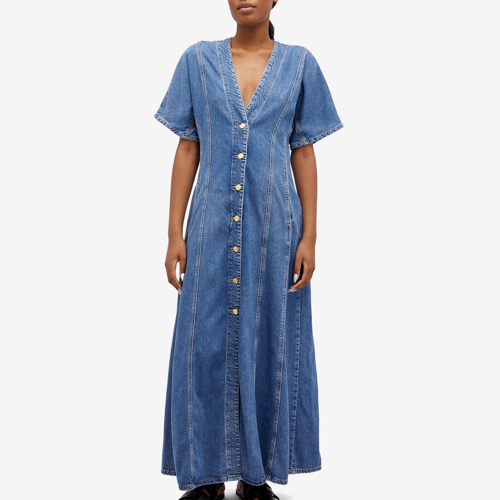 Ganni Future Denim Maxi Dress - 2