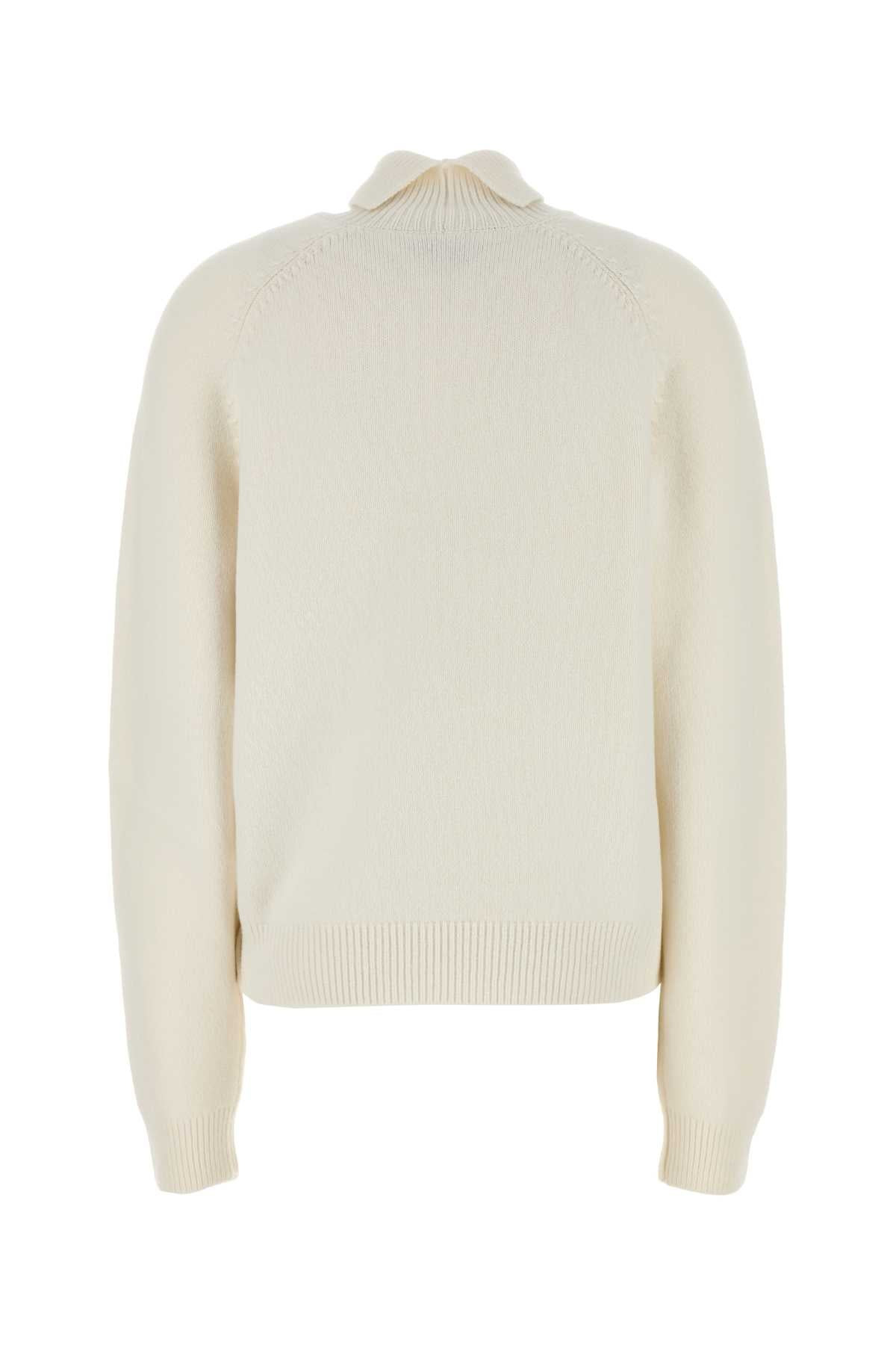 Fendi Women White Cashmere Blend Sweater - 2