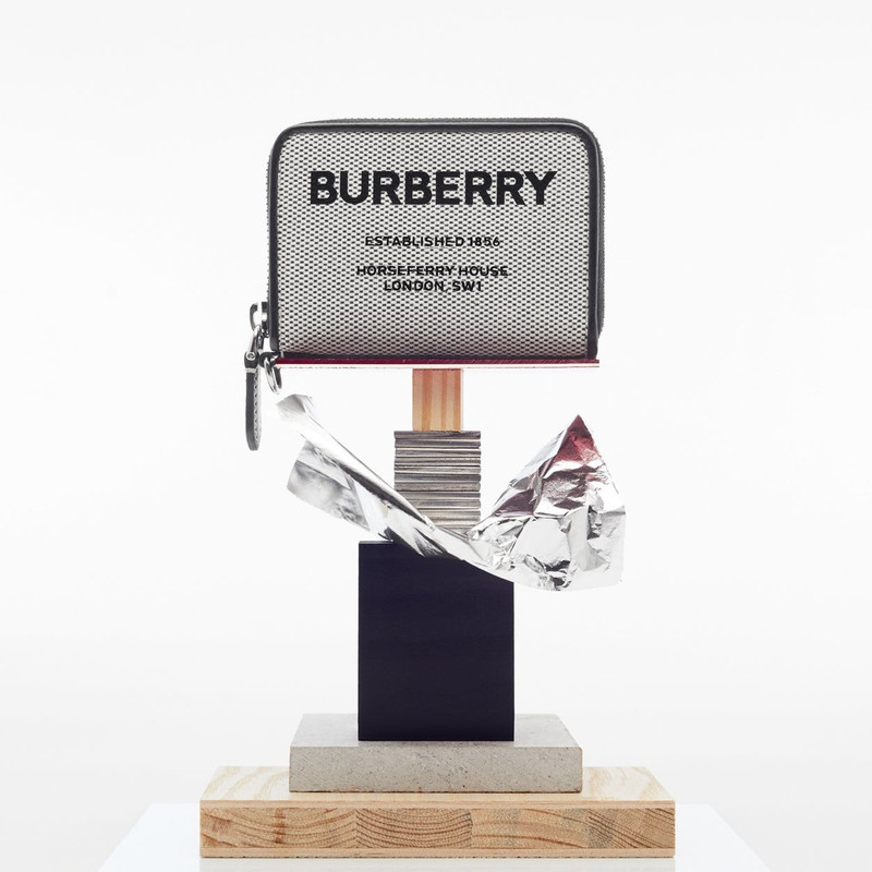 Horseferry Print Cotton Canvas Card Case Lanyard 9