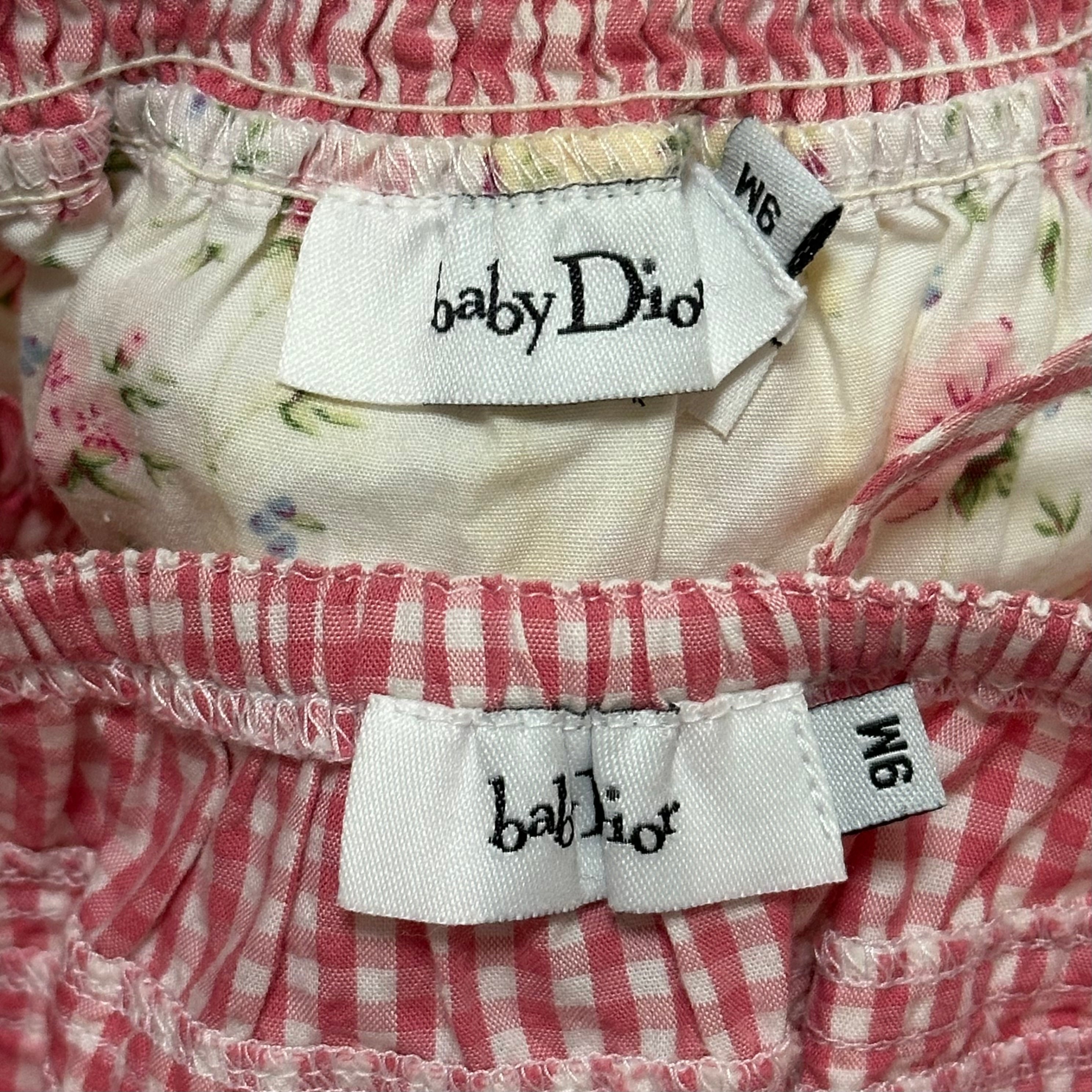 BABY DIOR Floral Gingham Cami Top and Shorts Set Up - 5