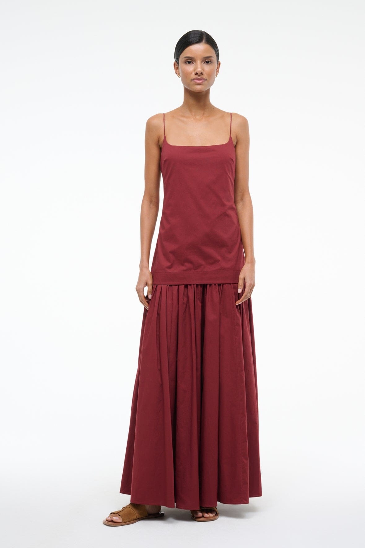 STAUD ARI DRESS SANGRIA - 2