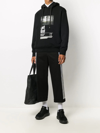 Neil Barrett graphic print hoodie outlook