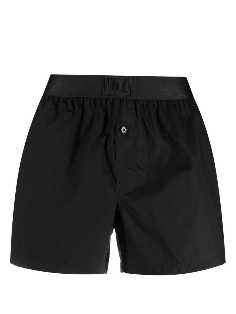 logo-patch swimming shorts 1