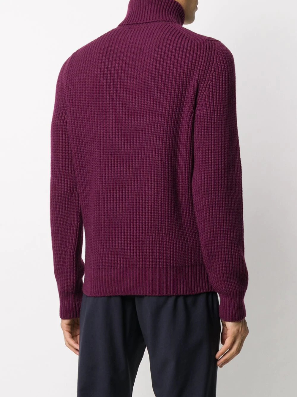 chunky knit turtleneck jumper - 4