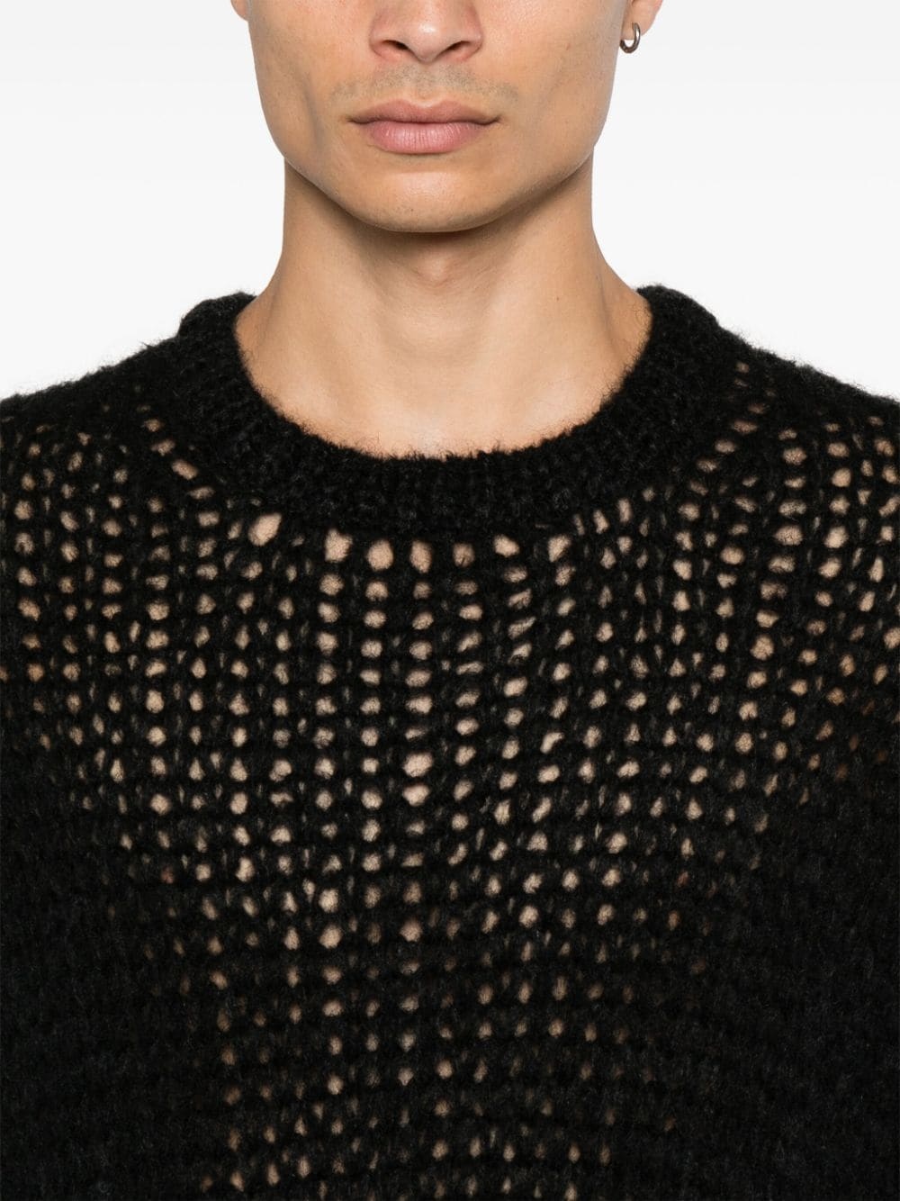 open-knit sweater - 5