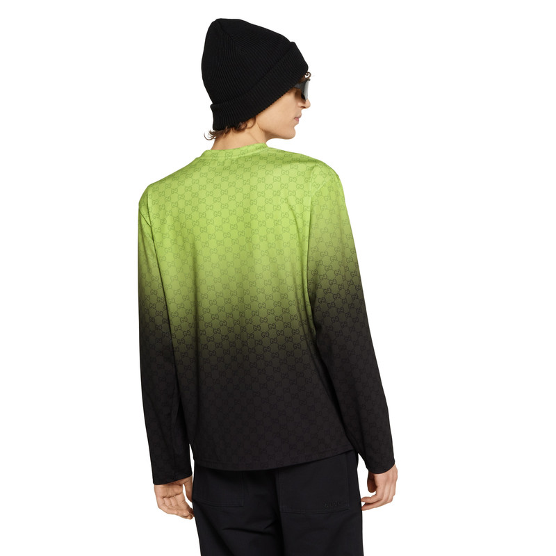 Printed technical cotton jersey T-shirt 4