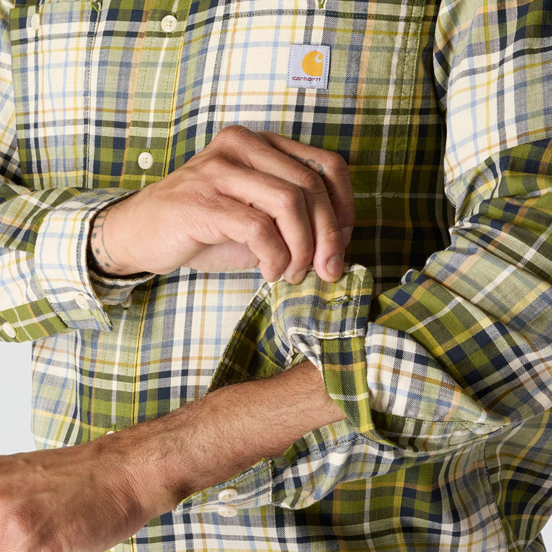 Rugged Flex™ Relaxed Fit Lightweight Long-Sleeve Plaid Shirt 6