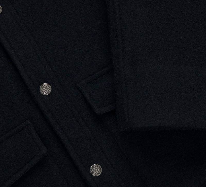 Welding Jacket - Black Melton Wool 4