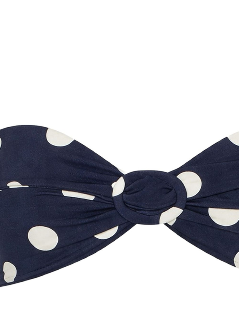 Cult Gaia polka-dot knot bikini top outlook