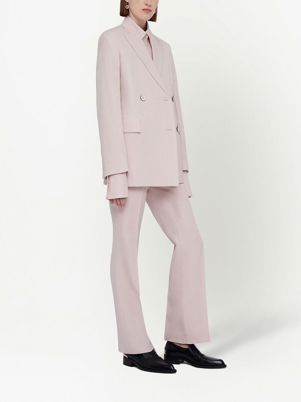 pressed-crease tailored trousers - 3