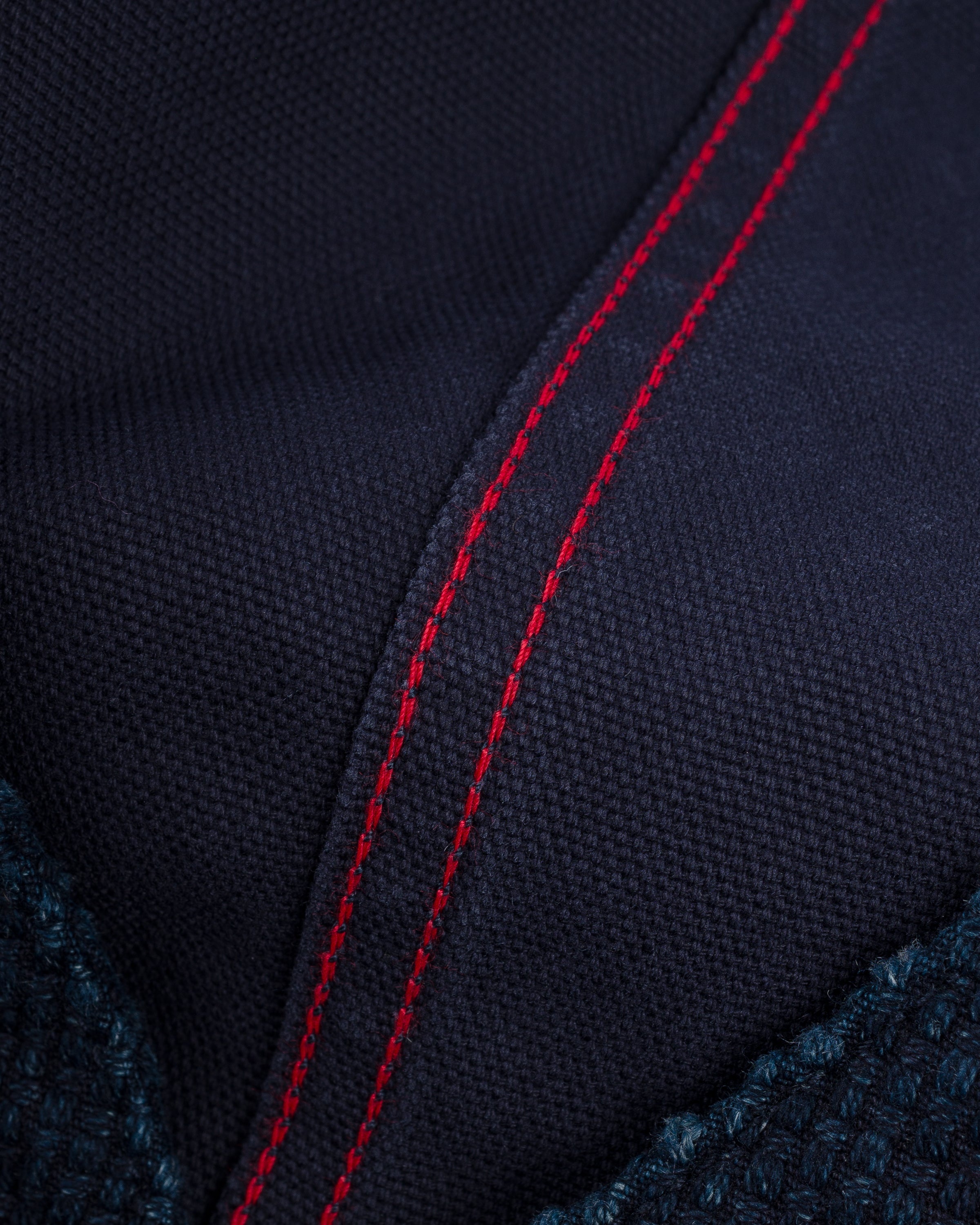 14OZ SASHIKO DOBBY CLOTH / DUCK WORK VEST - INDIGO - 11