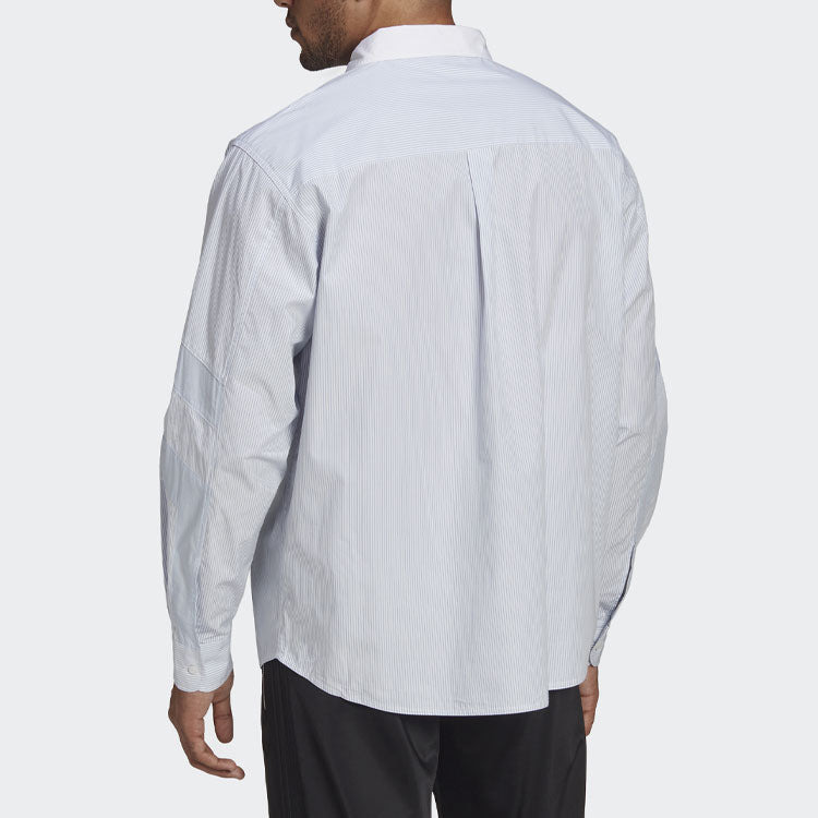 adidas originals Casual Sports Long Sleeves Shirt Sky Blue HD4799 - 3