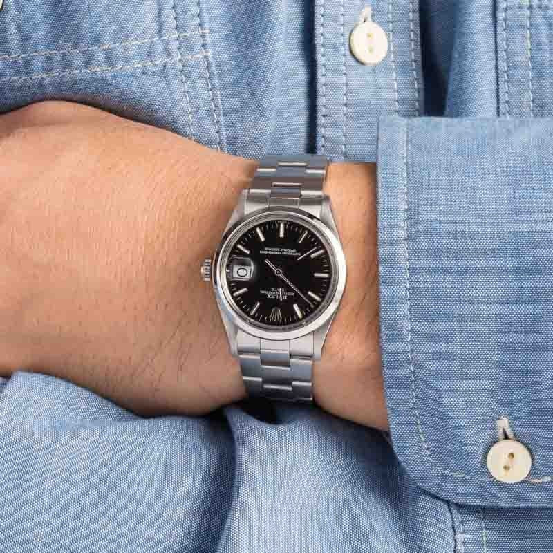 174916 Pre-owned Rolex Date 15000 Black Dial - 5