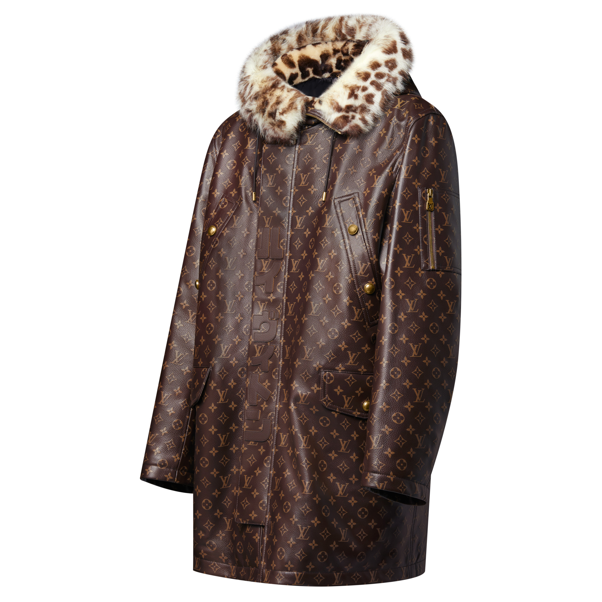 Monogram Leather Parka - 2